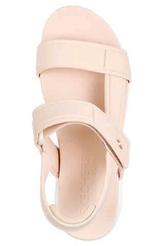 Veganske roza sandale z velcro trakom Skechers Uno - Summer Stand2