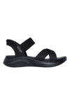 Črne veganske sandale Slingback Skechers Ultra Flex 3.0 - Never Better