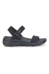 Črni veganski sandali Skechers GO WALK ARCH FIT 2.0 SANDAL ANNIE