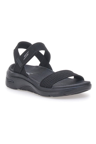 Črni veganski sandali Skechers GO WALK ARCH FIT 2.0 SANDAL ANNIE