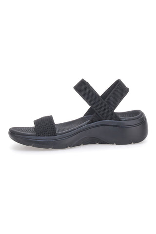 Črni veganski sandali Skechers GO WALK ARCH FIT 2.0 SANDAL ANNIE