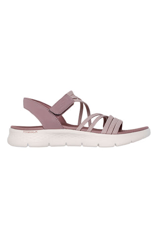 Roza sandali z elastičnimi trakovi Skechers GO WALK FLEX SANDAL EMMA