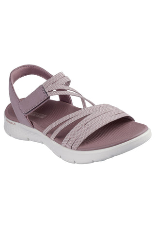 Roza sandali z elastičnimi trakovi Skechers GO WALK FLEX SANDAL EMMA
