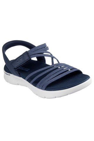 Sandali Navy z elastičnimi trakovi Skechers GO WALK FLEX SANDAL EMMA
