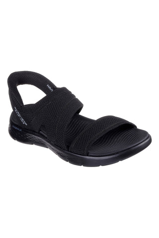 Črni sandali Slip-Ins SKECHERS GO WALK FLEX SANDAL ENTICING