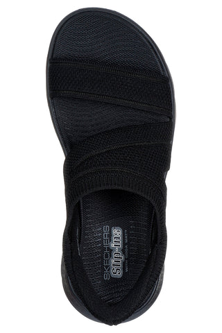 Črni sandali Slip-Ins SKECHERS GO WALK FLEX SANDAL ENTICING