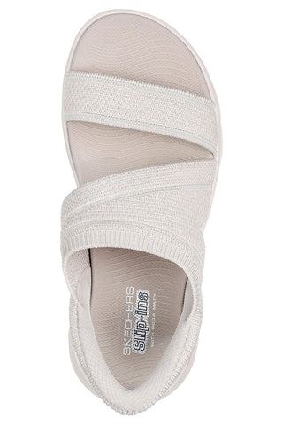 Sandali Slip Ins Beige SKECHERS GO WALK FLEX SANDAL ENTICING