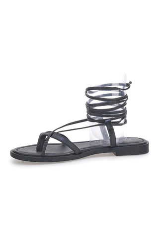 Črne sandale Schiava z infradito PITTARELLO SUN A6700101