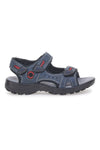 Modre sandale z zapenjanjem na velcro Canguro CA1002