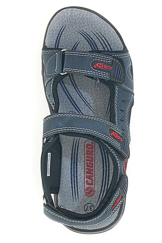 Modre sandale z zapenjanjem na velcro Canguro CA1002