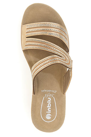 Papudlji Sabbia z Zeppa in Strass Inblu 23RN