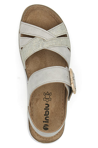 Zaprti beli sandali Inblu 47CN