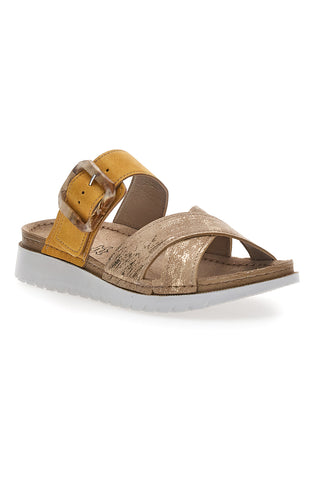 Bež sandali z zaponko Comfort Inblu 46 CN