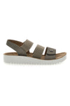 Sandali z elastiko Taupe Eco Bio J526201