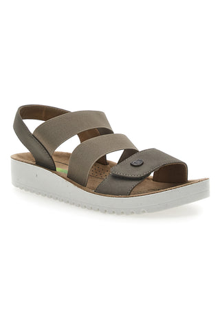 Sandali z elastiko Taupe Eco Bio J526201
