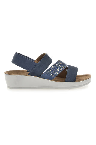 Sandali z elastičnim pasom Jeans Eco Bio J532404
