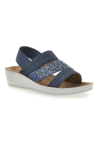 Sandali z elastičnim pasom Jeans Eco Bio J532404