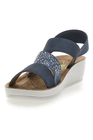 Sandali z elastičnim pasom Jeans Eco Bio J532404