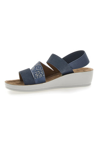 Sandali z elastičnim pasom Jeans Eco Bio J532404
