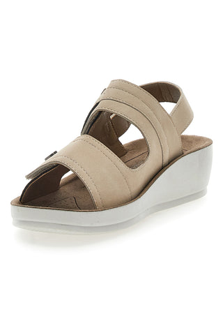 Sandali s polžki Taupe Eco Bio J532414