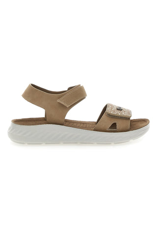 Sandali z zapenjanjem na velcro, bež, Eco Bio J533338
