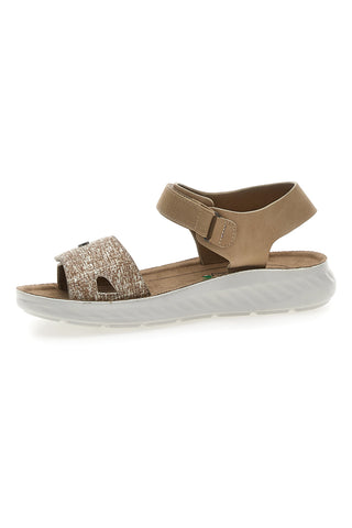 Sandali z zapenjanjem na velcro, bež, Eco Bio J533338