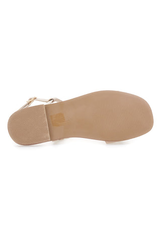 Sandali Crema Flat z verigo Ferre' F251