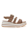 Rjave sandale s platformo Mariella Burani K11011