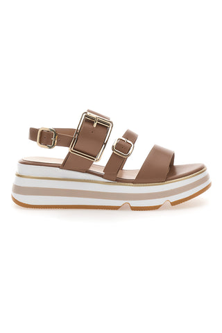 Rjave sandale s platformo Mariella Burani K11011