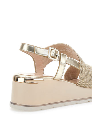 Sandali Oro Con Platform Mariella Burani K11003