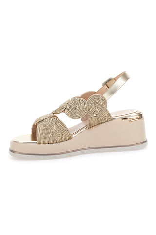 Sandali Oro Con Platform Mariella Burani K11002