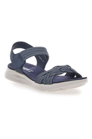 Sandali Navy z velcro trakom in prepletenim elastičnim trakom FIRST ACTIVE 3