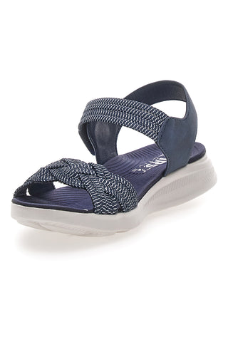 Sandali Navy z velcro trakom in prepletenim elastičnim trakom FIRST ACTIVE 3
