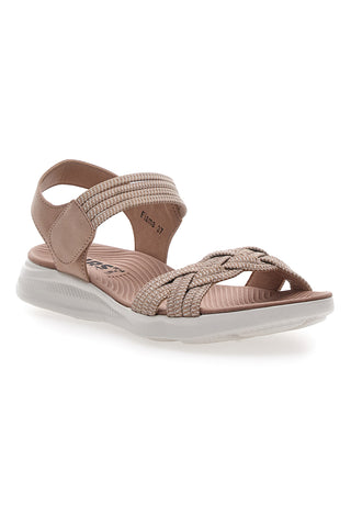 Sandali Nude z velcro trakom in prepletenim elastičnim trakom FIRST ACTIVE 3