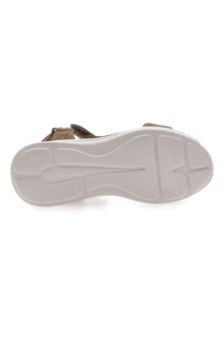 Sandali Taupe z velcro trakom in bleščicami THE FIRST ACTIVE 6
