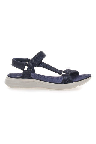 Sandali Navy z elastičnim zgornjim delom z vrvico THE FIRST ACTIVE 6