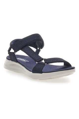 Sandali Navy z elastičnim zgornjim delom z vrvico THE FIRST ACTIVE 6