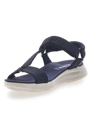 Sandali Navy z elastičnim zgornjim delom z vrvico THE FIRST ACTIVE 6