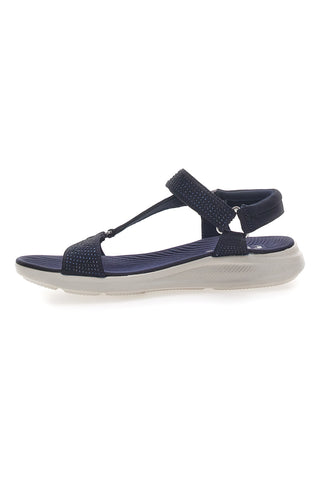 Sandali Navy z elastičnim zgornjim delom z vrvico THE FIRST ACTIVE 6