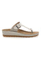Bele sandale z udobno podplatom Fly Flot 42H593C