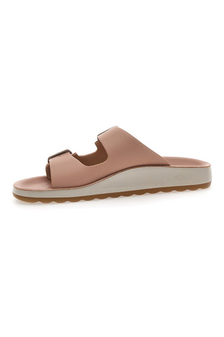 Ciabatte rosa con doppia fibbia e fondo comfort FLY FLOT 77077ZZ