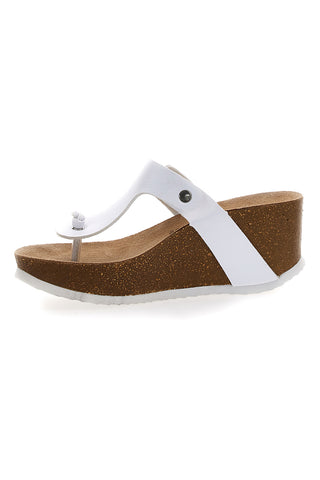 Bele sandale s klini Superga S11O923