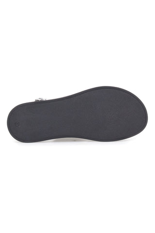 Črni usnjeni sandali minimalističnega dizajna Pittarello Focus 28058