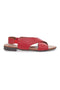 Rdeče sandale iz prave usnje z elastiko Pittarello Look 225435