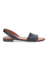 Nizke črne sandale iz pravega usnja Pittarello Look 225265