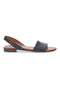 Nizke črne sandale iz pravega usnja Pittarello Look 225265
