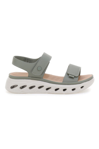Zelene sandale z velcro zaponko in blaženim podplatom Plocadi G88382