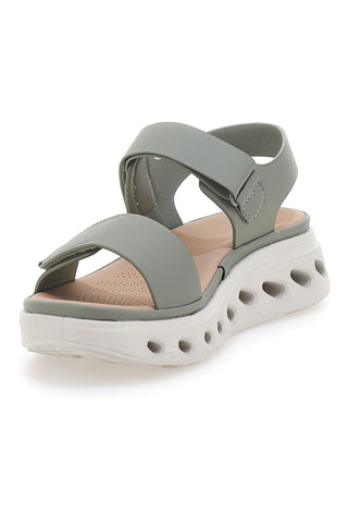 Zelene sandale z velcro zaponko in blaženim podplatom Plocadi G88382