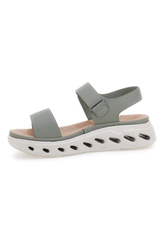 Zelene sandale z velcro zaponko in blaženim podplatom Plocadi G88382