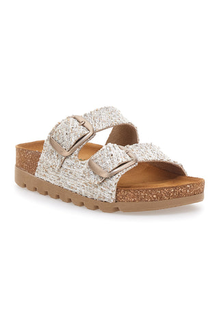 Bež sandali z dvojno zaponko PITTARELLO BIO 335P20630SR